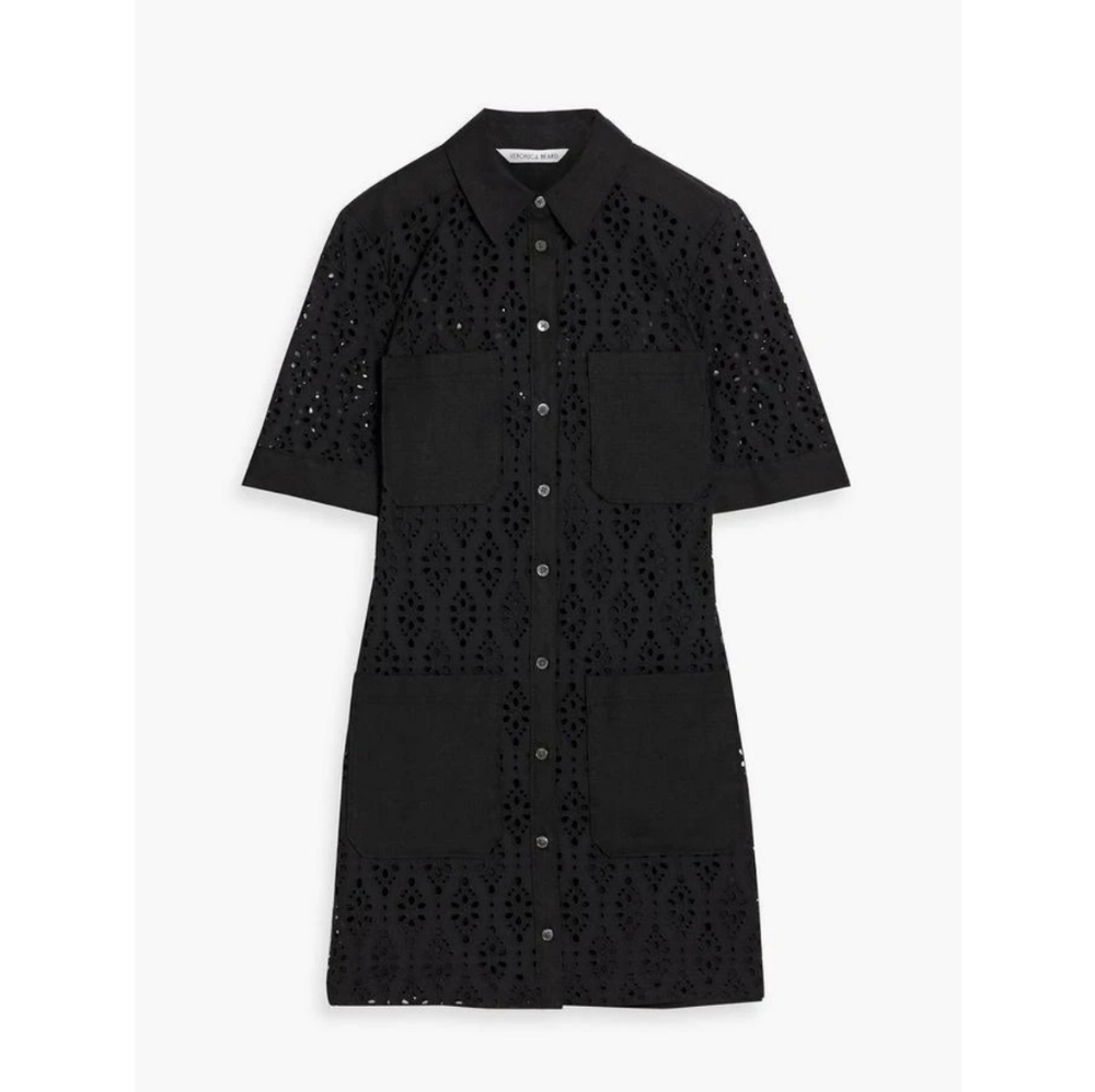 NWT Veronica Beard Rafaela Eyelet Shirtdress